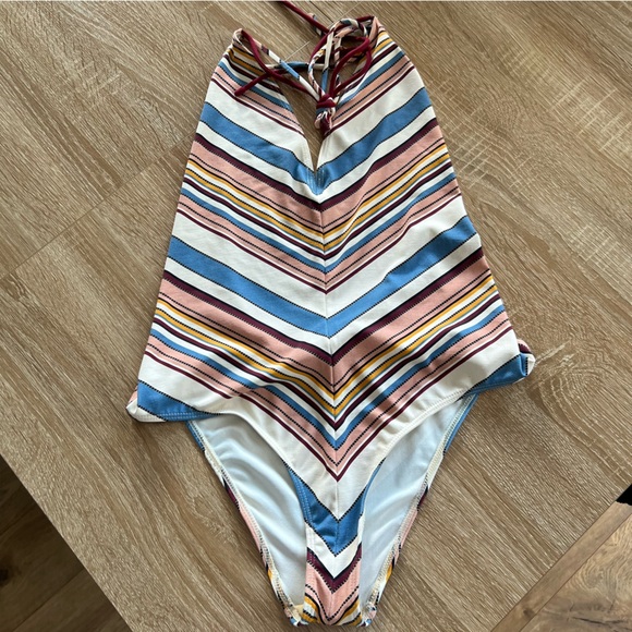 Frame Fawcett One Piece Stripe Swimsuit - Picture 2 of 6